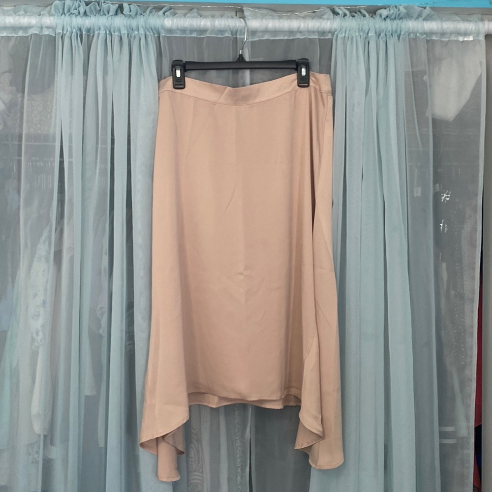 Silk skirt, L, stretchy waistband